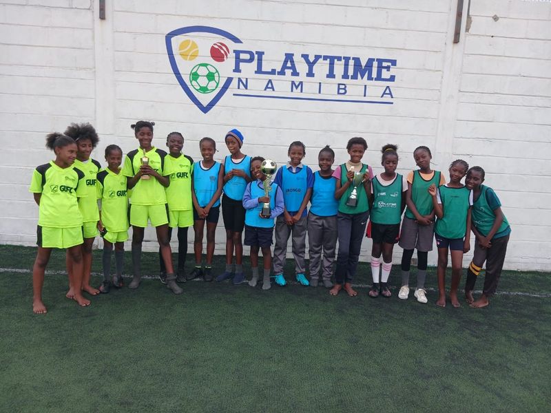 Grassroots football training in Walvis Bay, Namibia